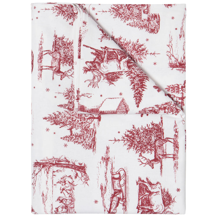 Winter Toile Tablecloth 60 X 120 Inches