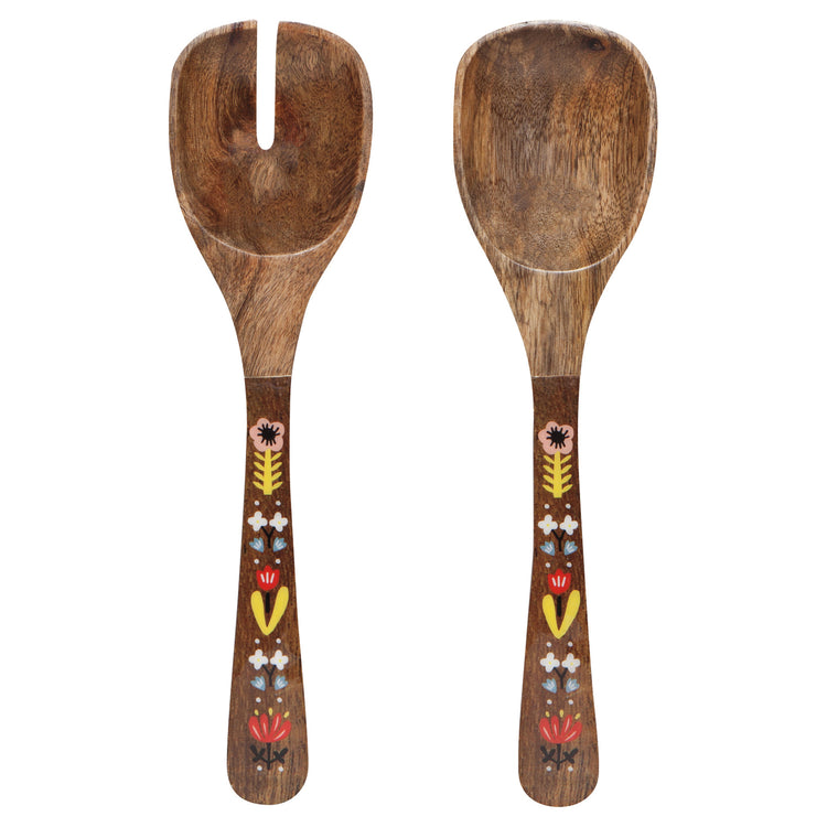 Frida Mango Wood Salad Servers Set of 2