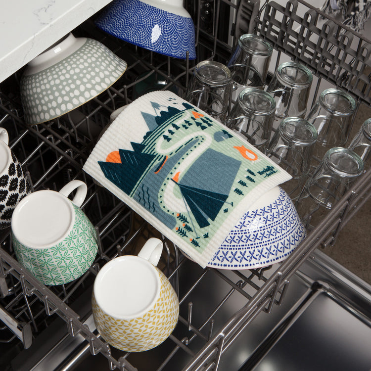 Camp Life Swedish Dishcloth