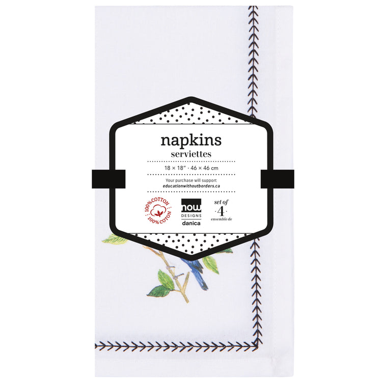 Birdsong Napkins Set of 4