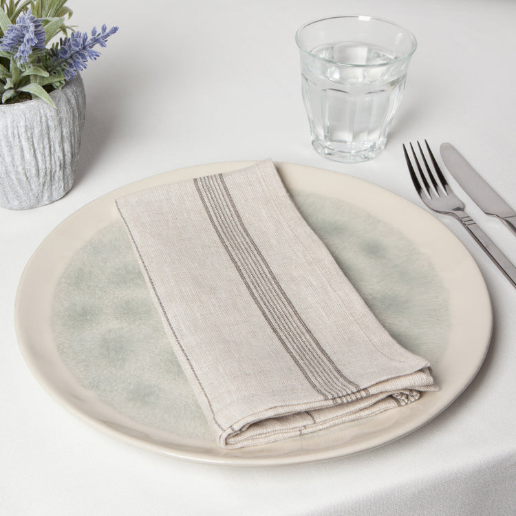 Shadow Maison Stripe Linen Napkins Set of 4