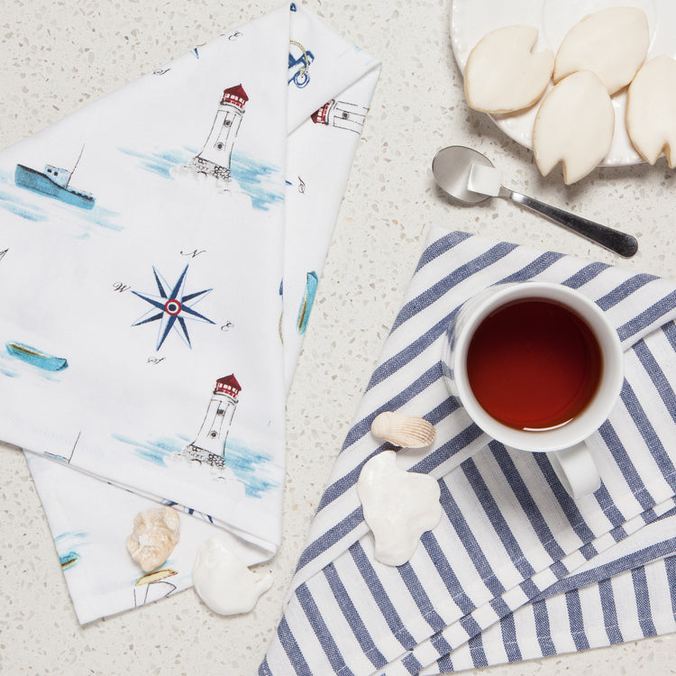 Compass Coordinated Dishtowels Set of 2