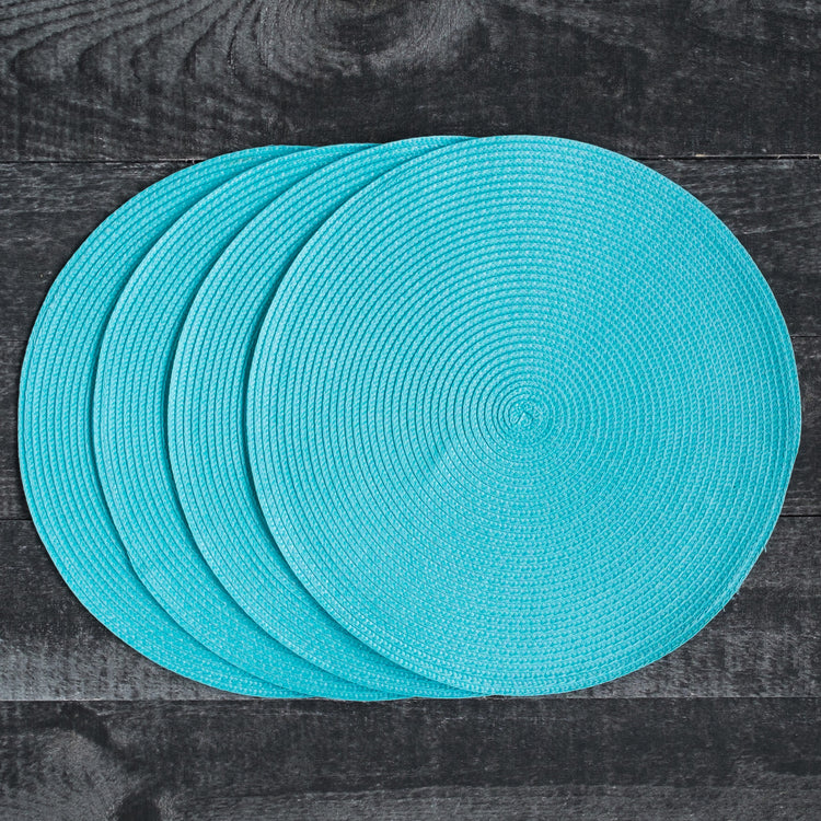 Disko Turquoise Round Placemat