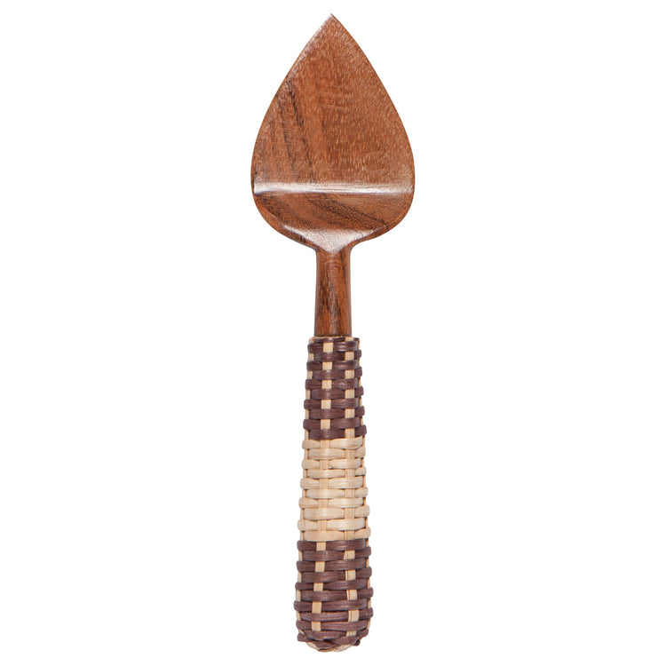 Rattan Acacia Wood Cheese Knives Set of 4