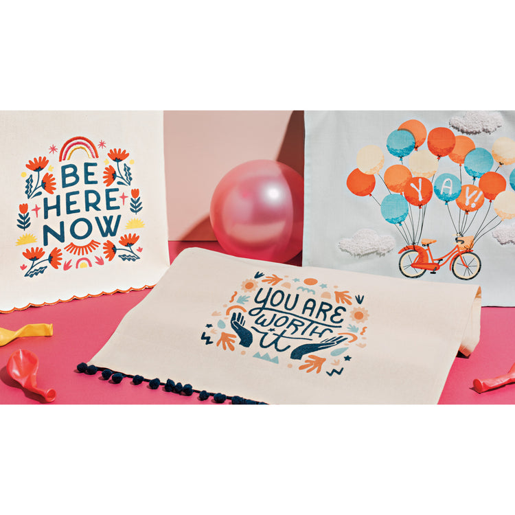 You Are Worth It Decorative Dishtowel