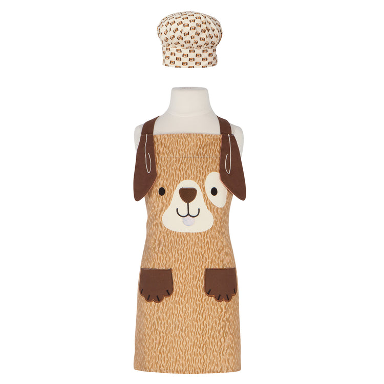 Dog Kid's Apron and Hat Set