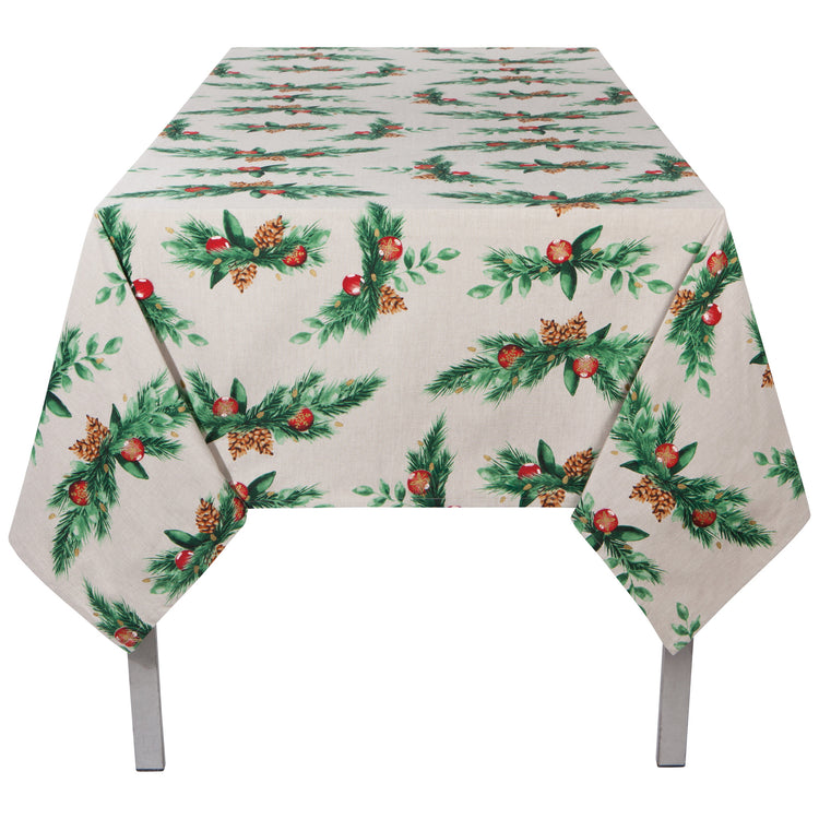 Deck The Halls Tablecloth 120 X 60 Inches