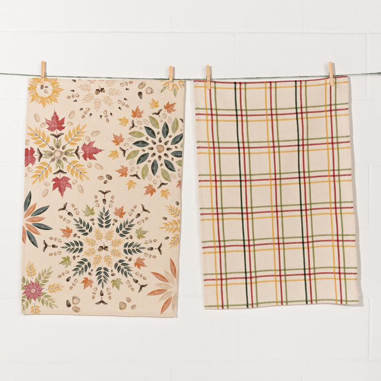 Fall Foliage Dishtowels Set of 2