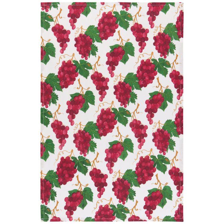 Grapes Printed Cotton Dishtowel