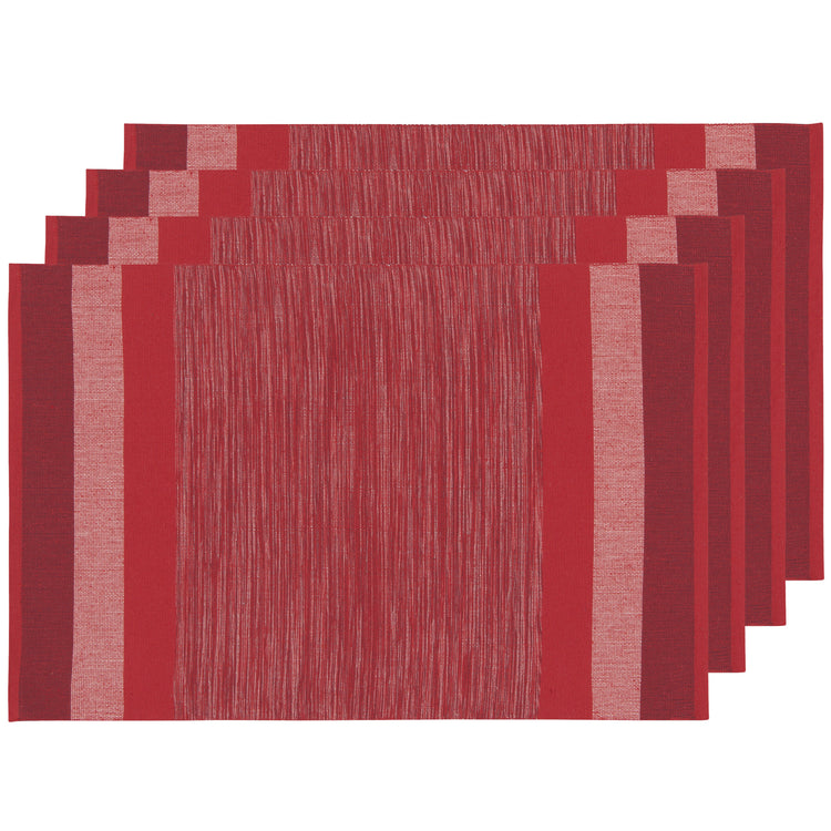 Second Spin Chili Red Check Placemats Set of 4
