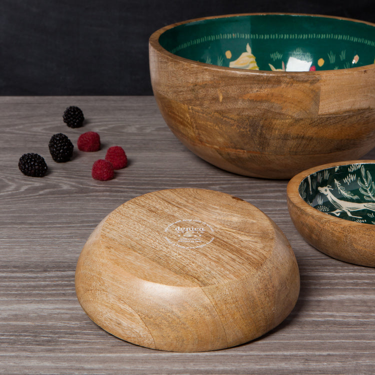 Boundless Mango Wood Shallow Bowl