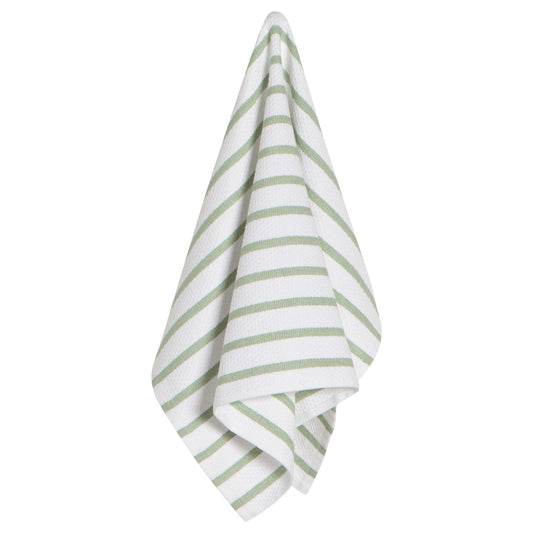 Basketweave Sage Green Dishtowel