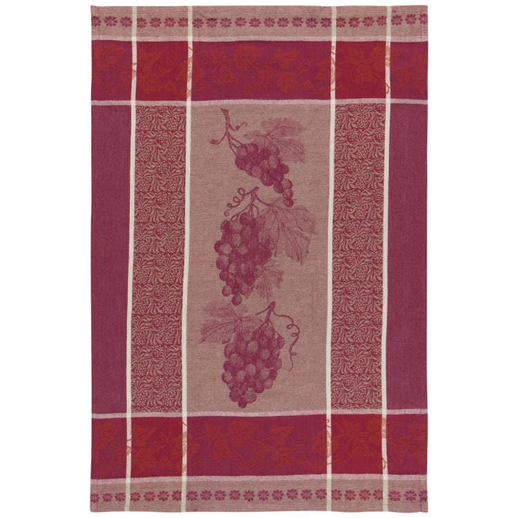 Grapes Woven Jacquard Dishtowel