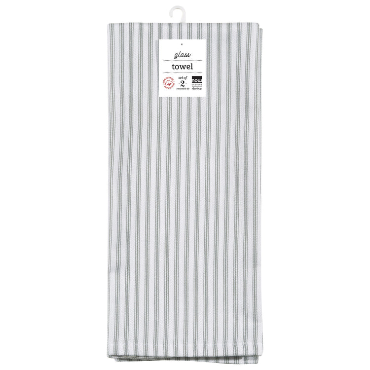 Glass London Gray Dishtowels Set of 2