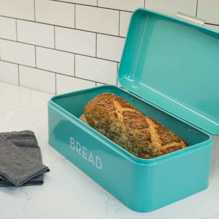 Turquoise Bread Bin