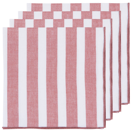 Canyon Rose Caban Stripe Napkins Set of 4
