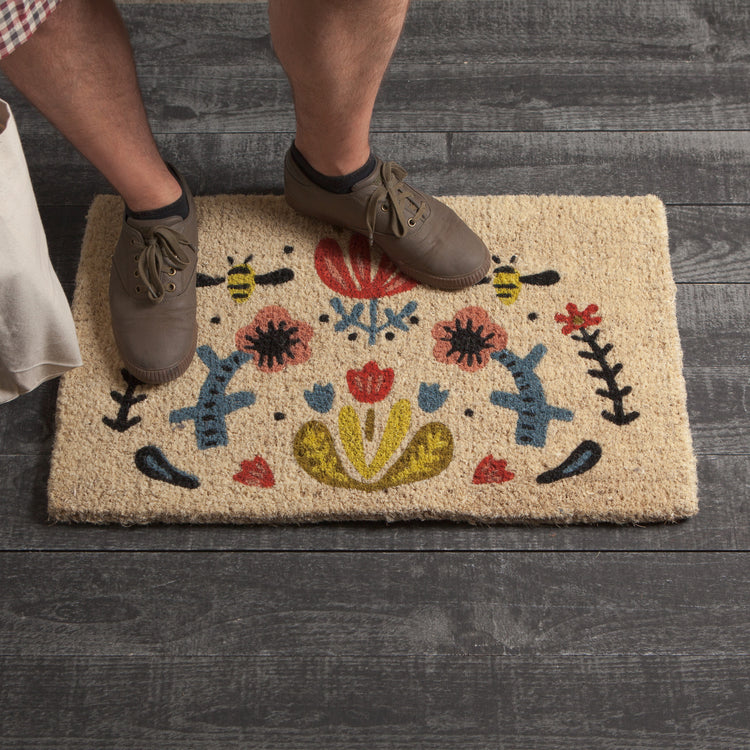 Frida Coir Printed Doormat