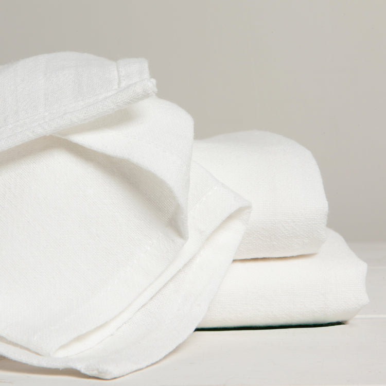 Unbleached Cotton Baker's Floursack Dishtowels Set of 3