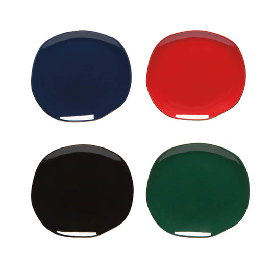 Jewel Pebble Appetizer Plates Set of 4