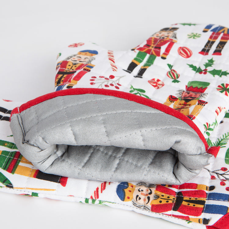 Nutcracker Christmas Oven Mitt
