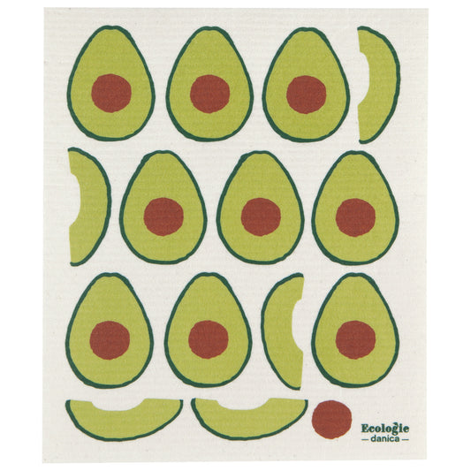 Avocados Swedish Sponge Towel