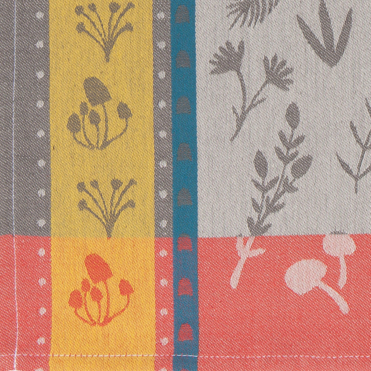 Golden Bloom Woven Jacquard Dishtowel
