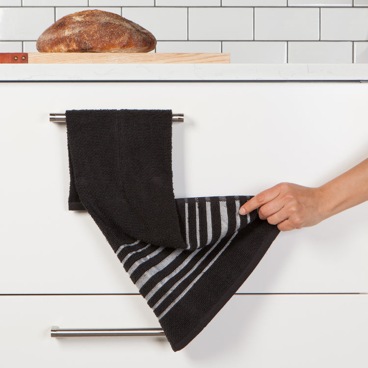 Hang-Up Black Dishtowel