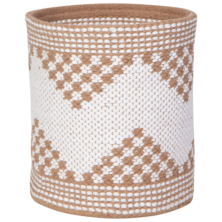 Rise White Medium Cotton Basket