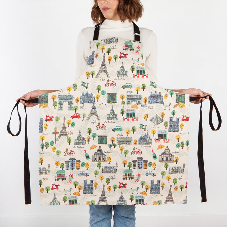 Meet Me In Paris Chef's Cotton Kitchen Apron
