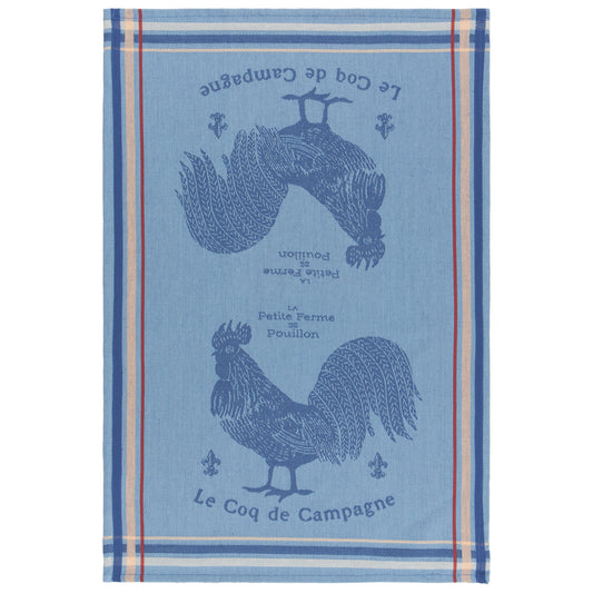 Rooster Francaise Jacquard Dishtowel