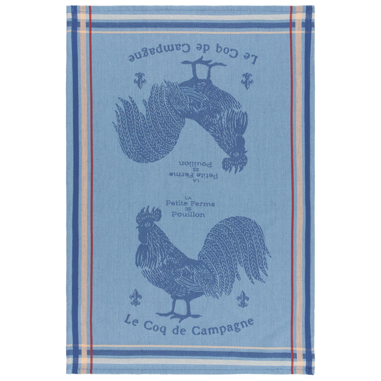 Rooster Francaise Jacquard Dishtowel