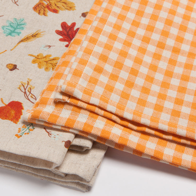 Autumn Harvest Coordinated Dishtowels Set of 2
