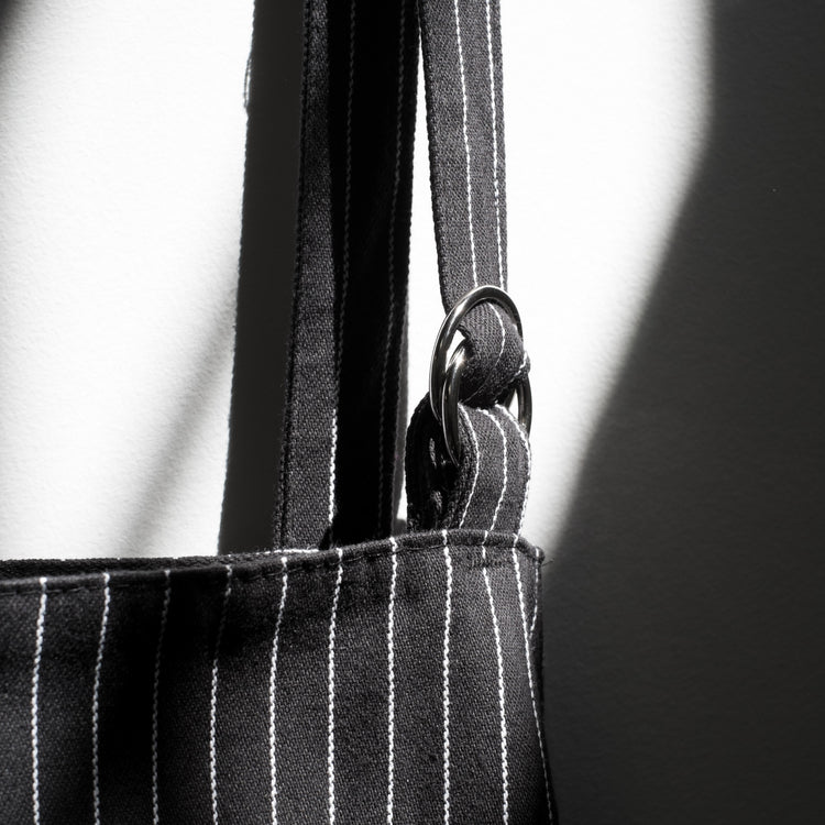 Black Pinstripe Oversized Mighty Apron