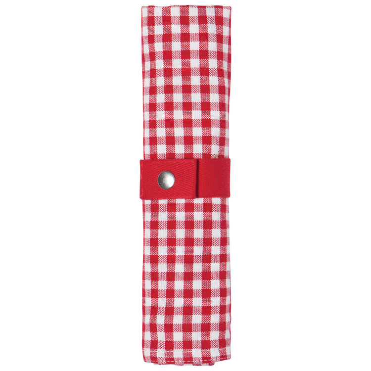 Gingham Roll Up Utensil Set of 5