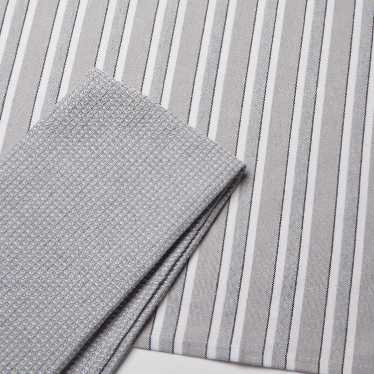 Second Spin Fog Stripe Dishtowel Set of 2