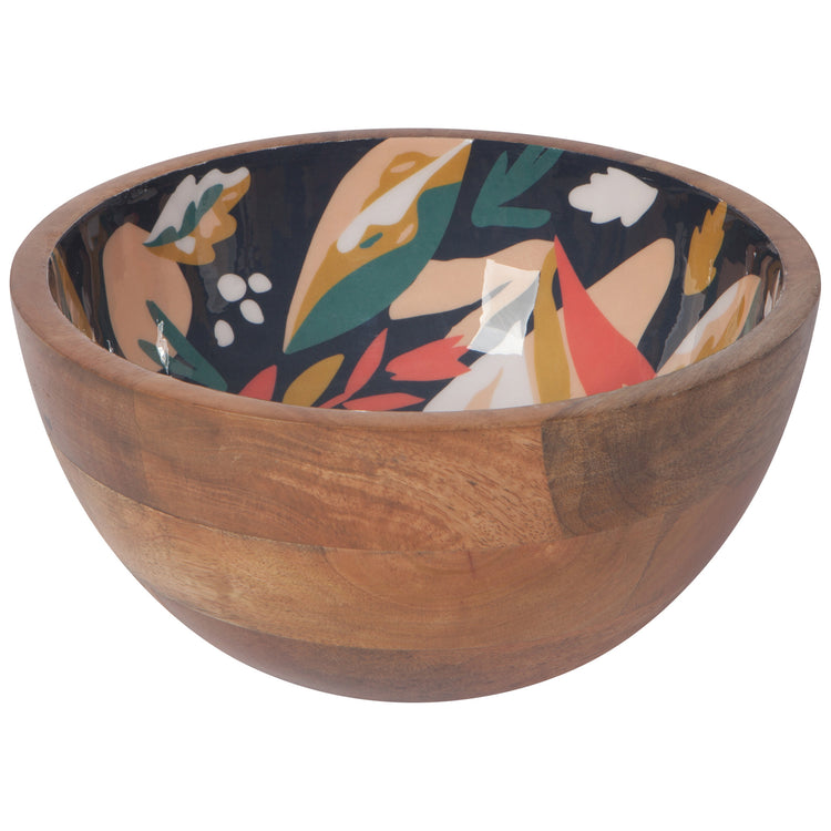 Superbloom Mango Wood Serving Bowl