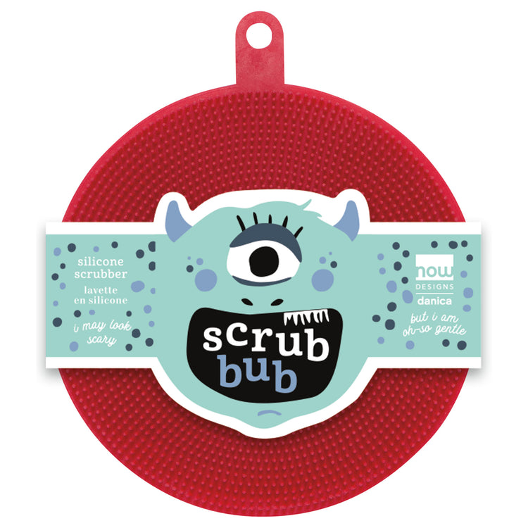 Scrub Bub Carmine Red Silicon Scrubber