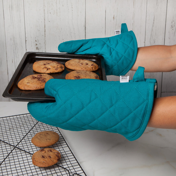 Superior Peacock Green Oven Mitt