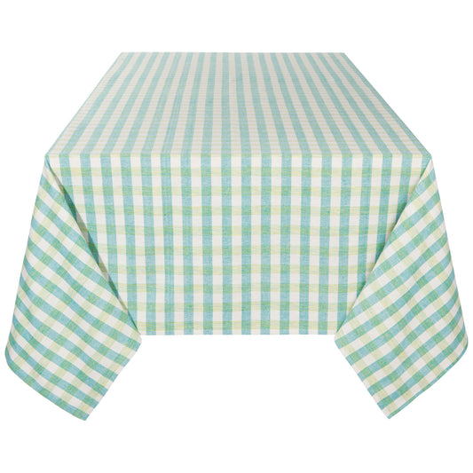 Second Spin Twisted Teal Tablecloth 90 x 60 inches