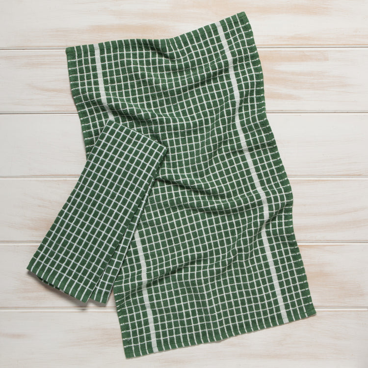 Terry Dishtowels Elm Green Set of 2