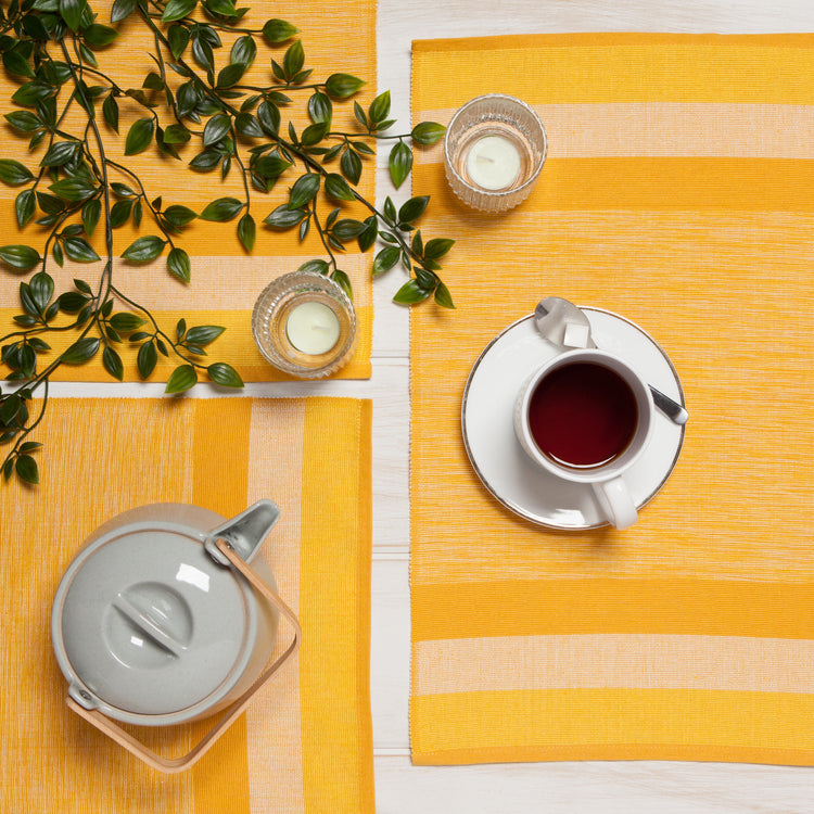 Second Spin Yellow Placemats Set of 4