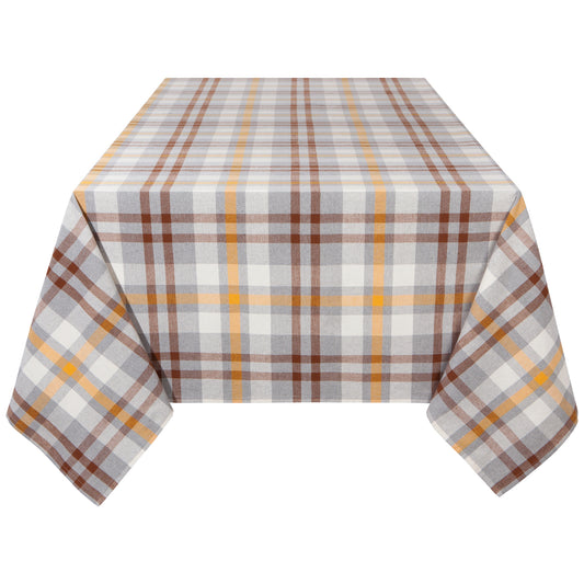 Second Spin Plaid Maize Tablecloth 90 x 60 inches
