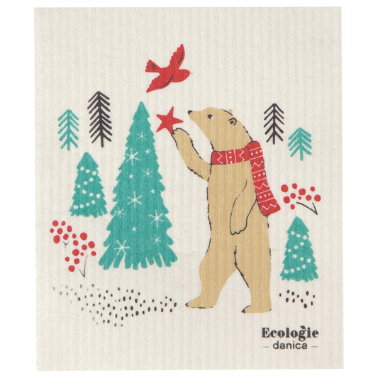 Winter Wilderland Swedish Sponge Cloth