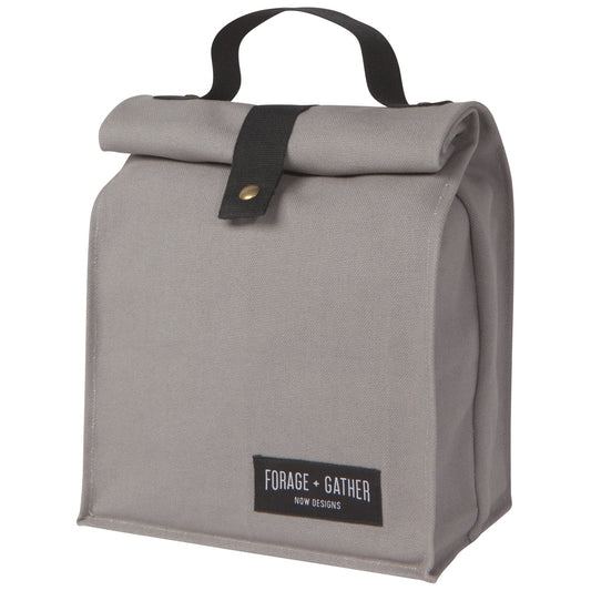 Forage And Gather Gray Lunch Bag