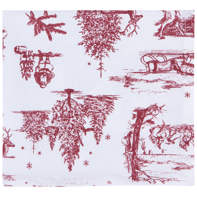 Winter Toile Printed Napkins Set of 4
