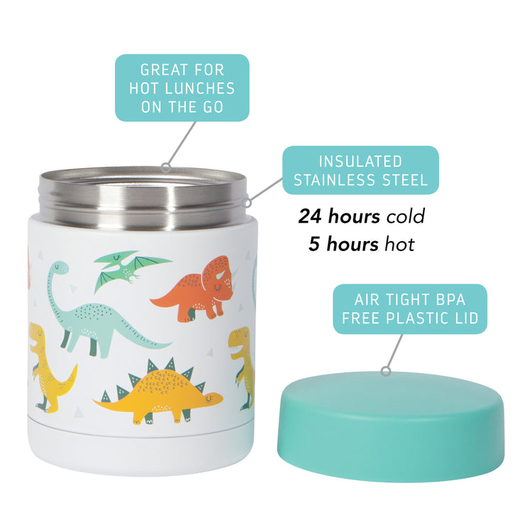 Dandy Dinos Roam Food Jar Small 12 oz