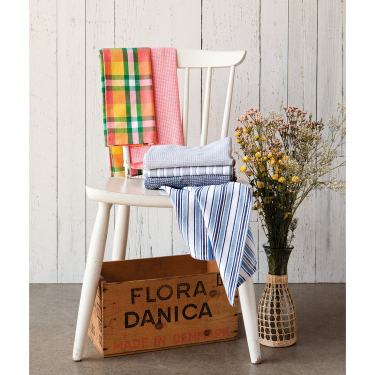 Second Spin Fog Stripe Dishtowel Set of 2