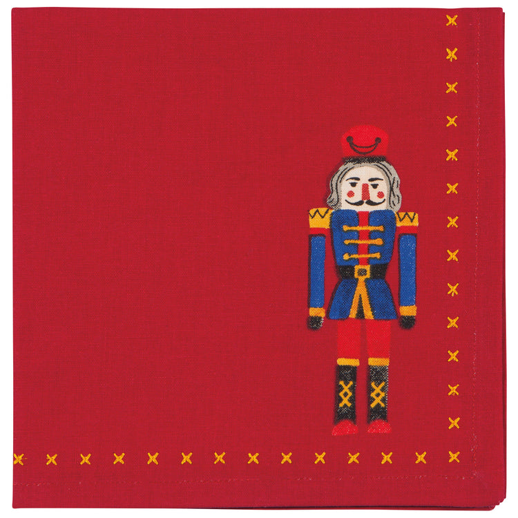 Nutcracker Christmas Napkins Set of 4