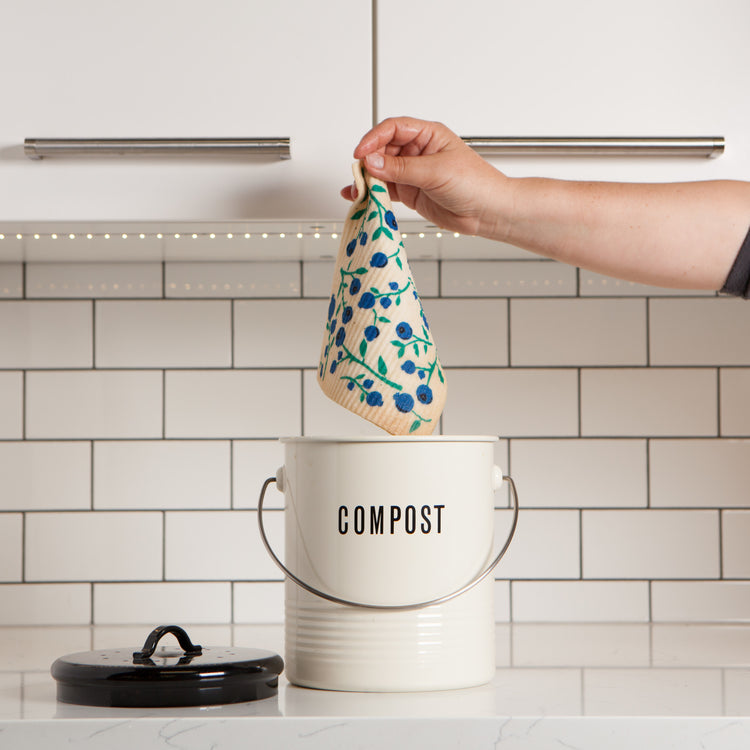 Blueberries Swedish Dishcloth