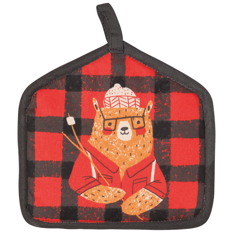 Lumbearjack Shaped Potholder